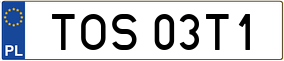 Truck License Plate